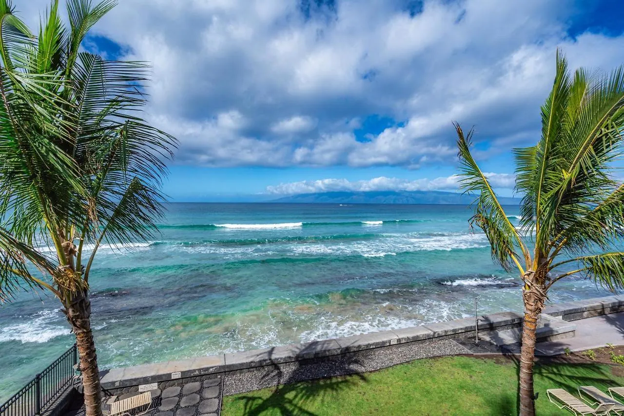 Direct Oceanfront Penthouse Villa Kahana